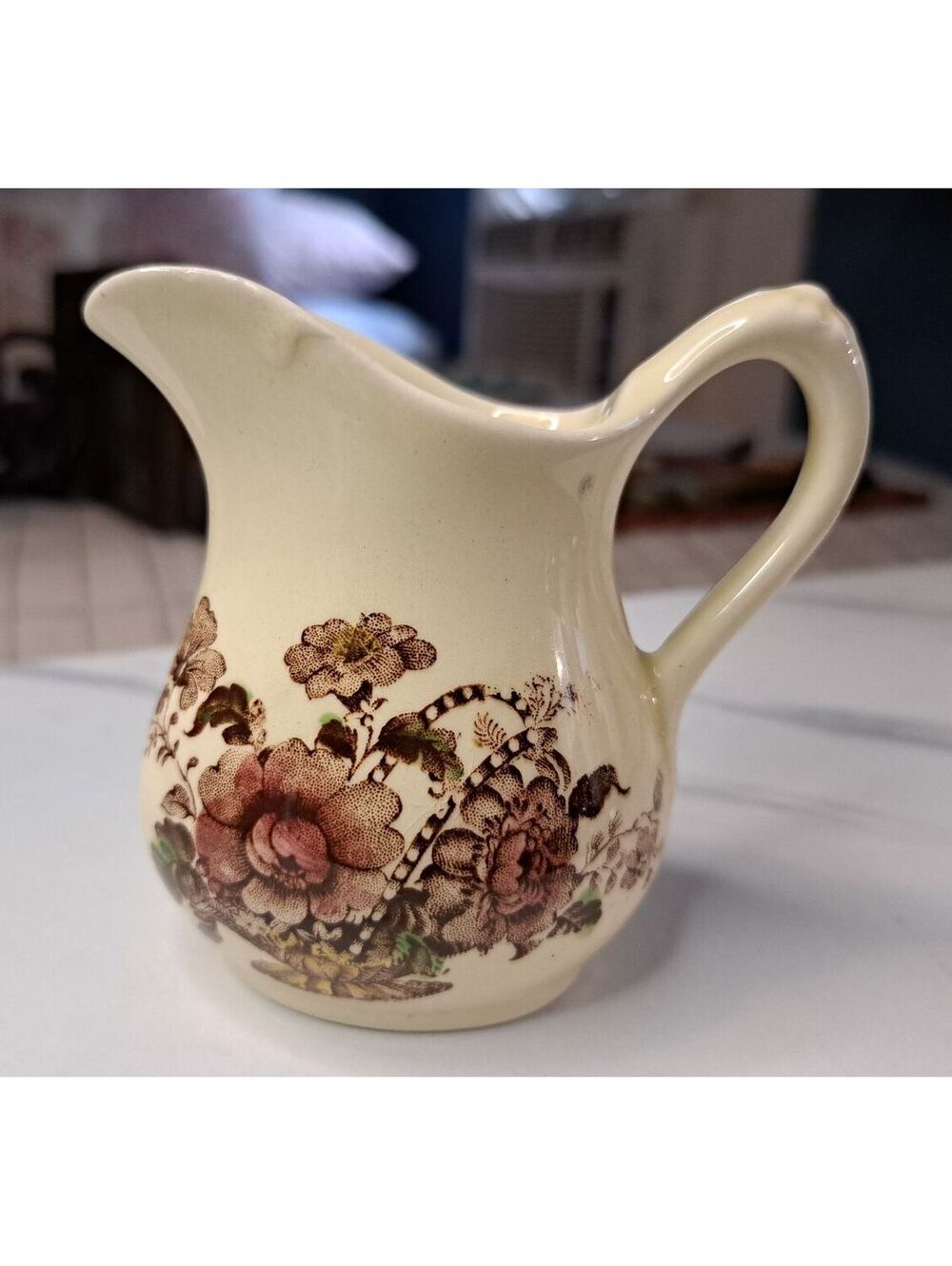 Vtg Charlotte Royal Crownford Staffordshire England Miniature Cream Pitcher 3.5"
